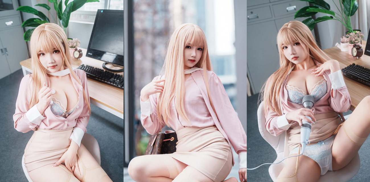 纯欲福利姬【雪晴Astra】写真视频流出，紧身OL制服勾勒完美曲线，跳蛋诱惑挑逗尽显职场反差骚媚